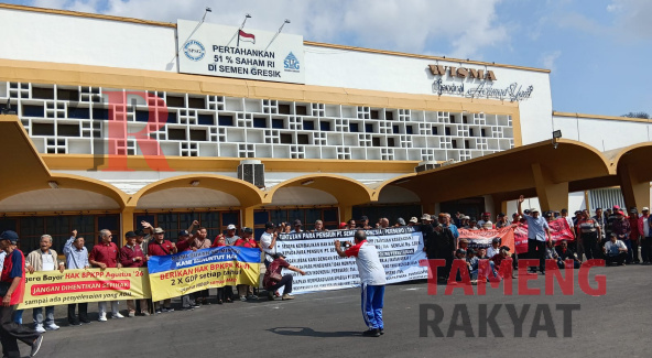 Jangan Lupa Sejarah, Ratusan Pensiunan Semen Gresik Tuntut Kesehatan