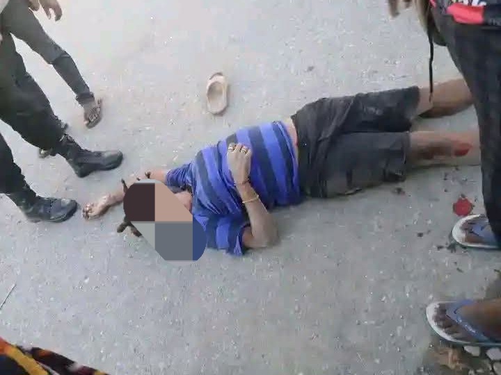 Dua polisi tabrak dua warga sipil