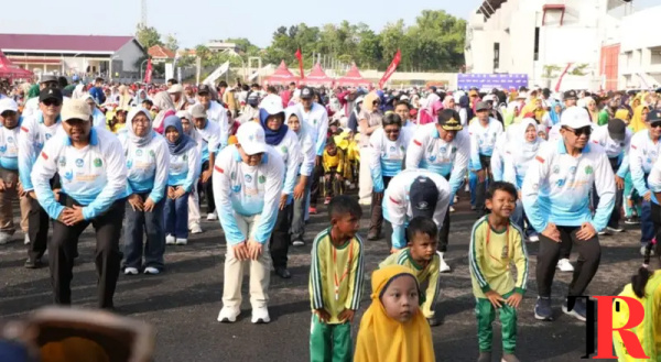 Senam Anak Indonesia Hebat Pecahkan Rekor MURI