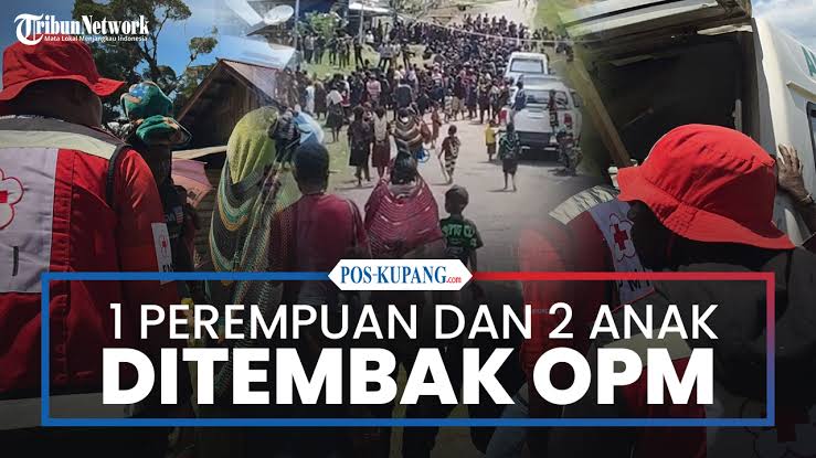 TPNPB OPM Tembak1 Perempuan dan 2 Anak Mati