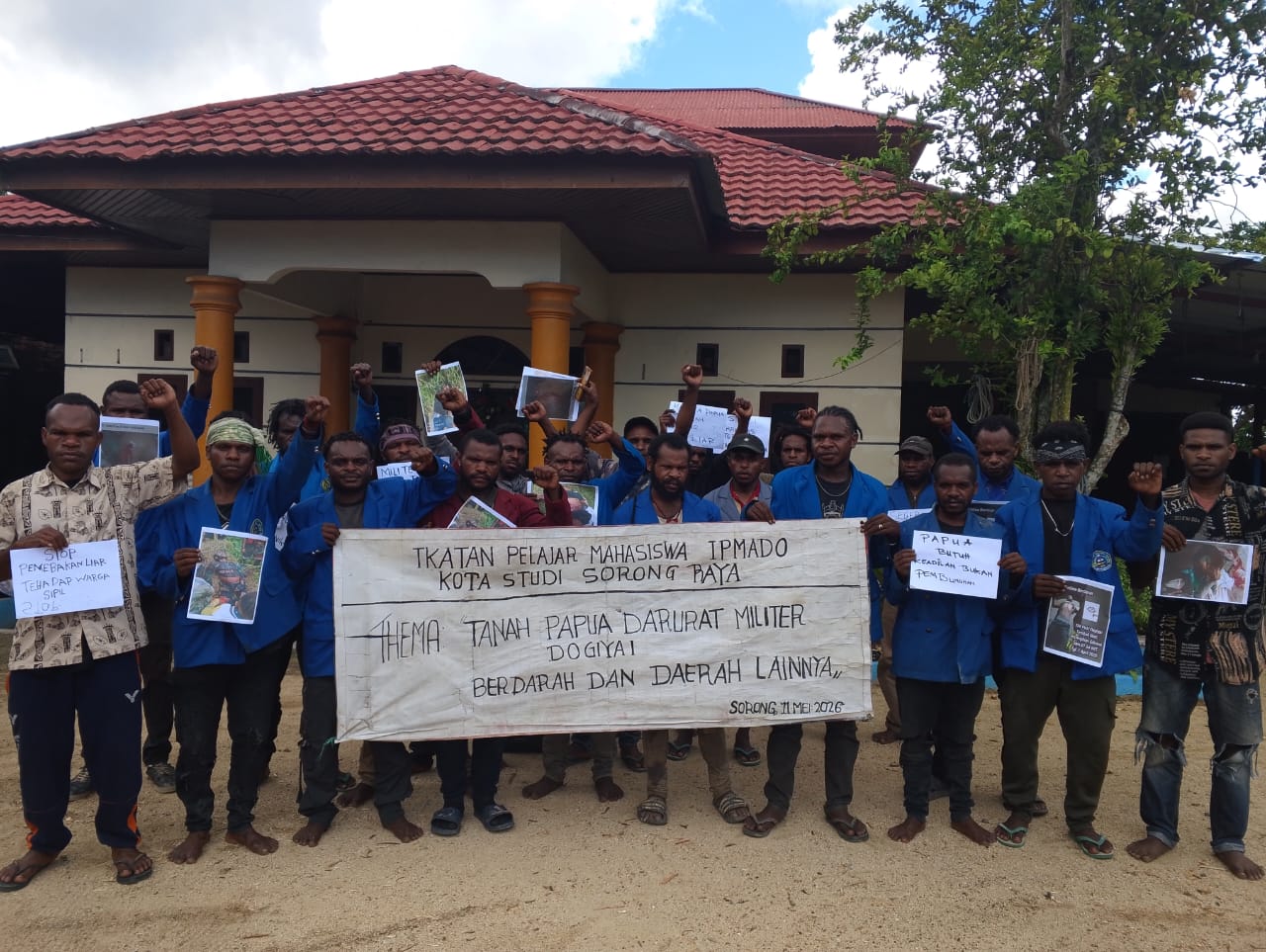 IPMADO Sorong Gelar Siaran Pers Soroti Situasi Dogiyai Darurat Militer dan Kemanusiaan