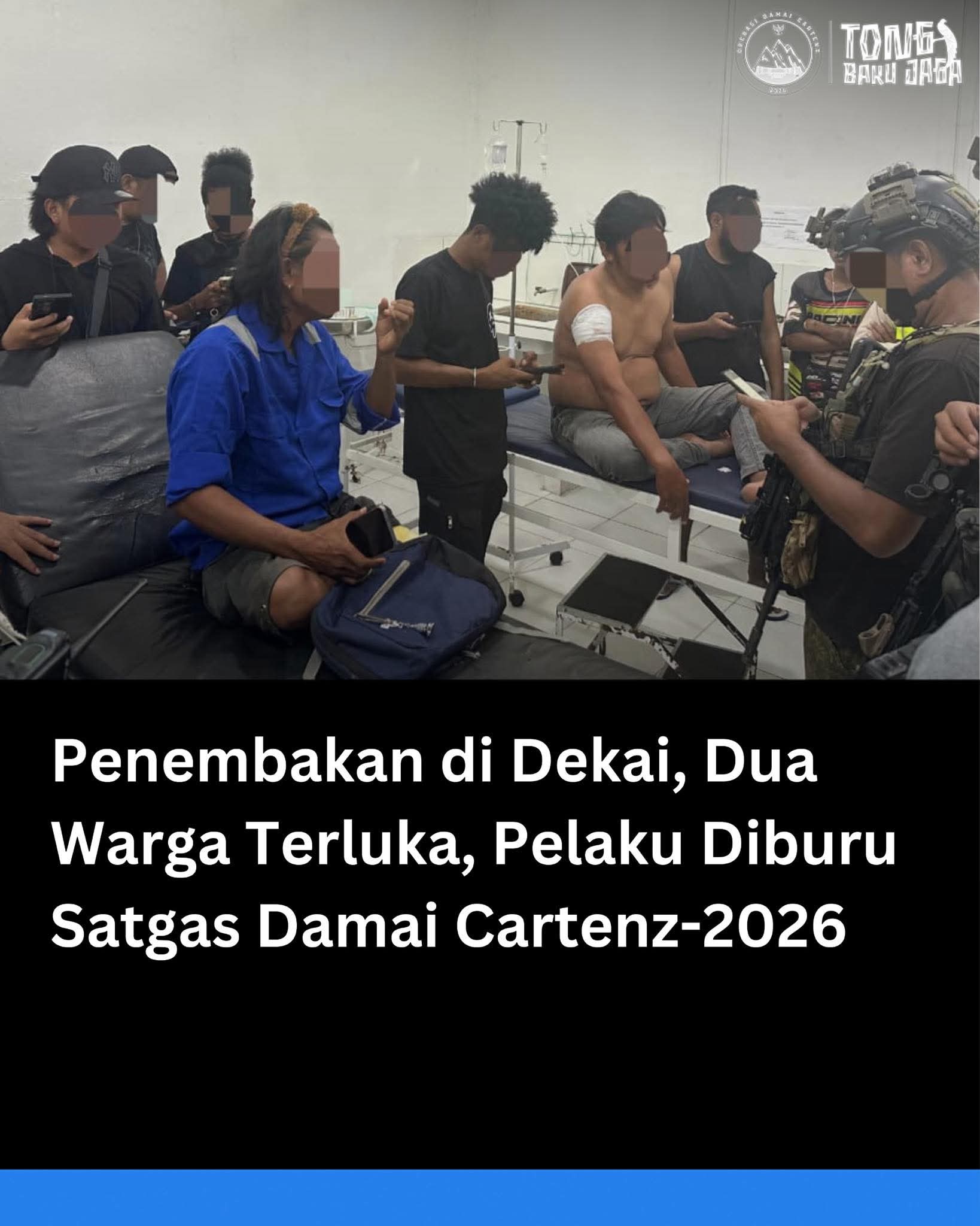 Penembakan di Dekai, Dua Warga Terluka