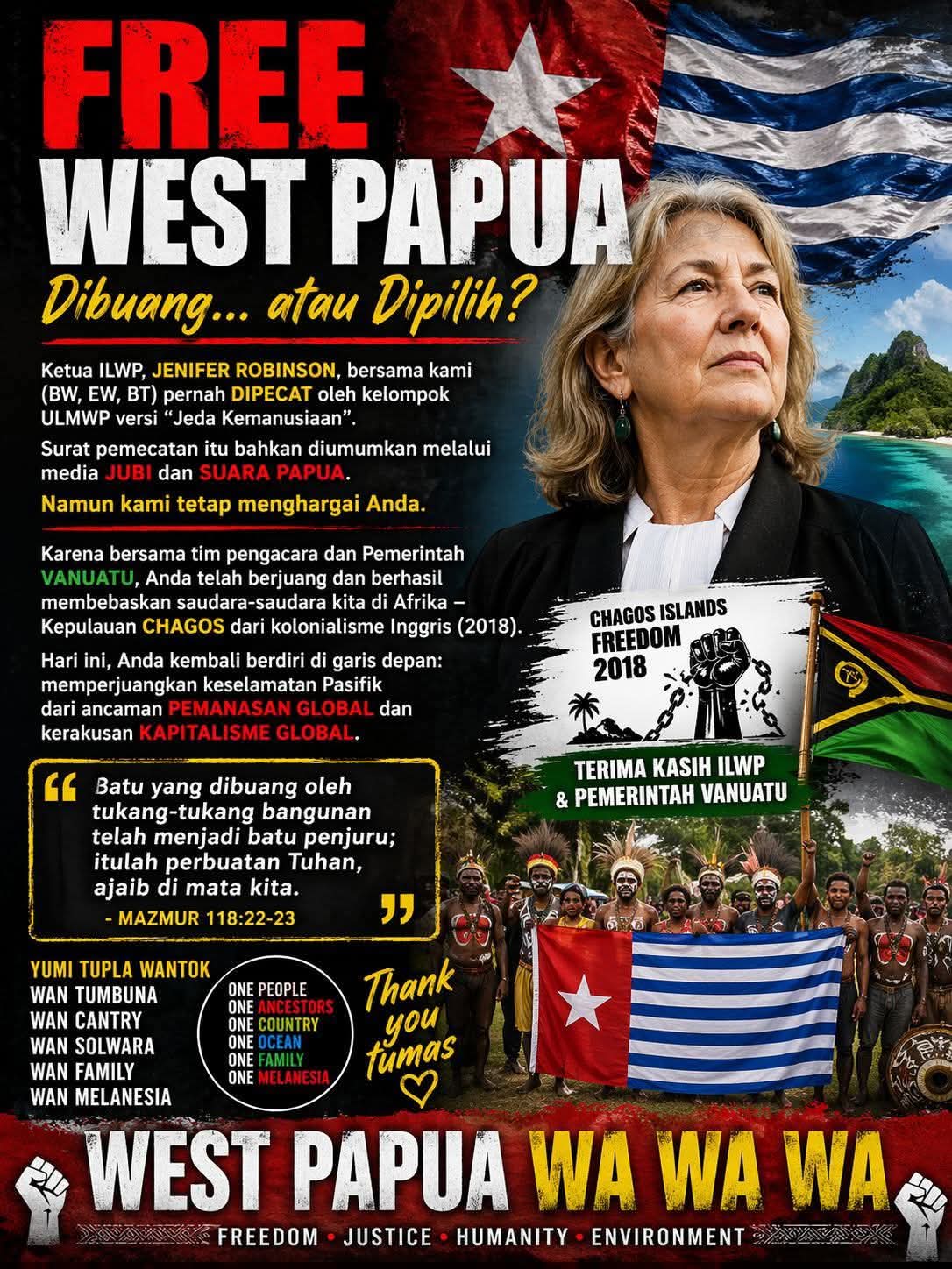 DIPILIH OLEH RAKYAT WEST PAPUA REFERENDUM KEMERDEKAAN SEKARANG