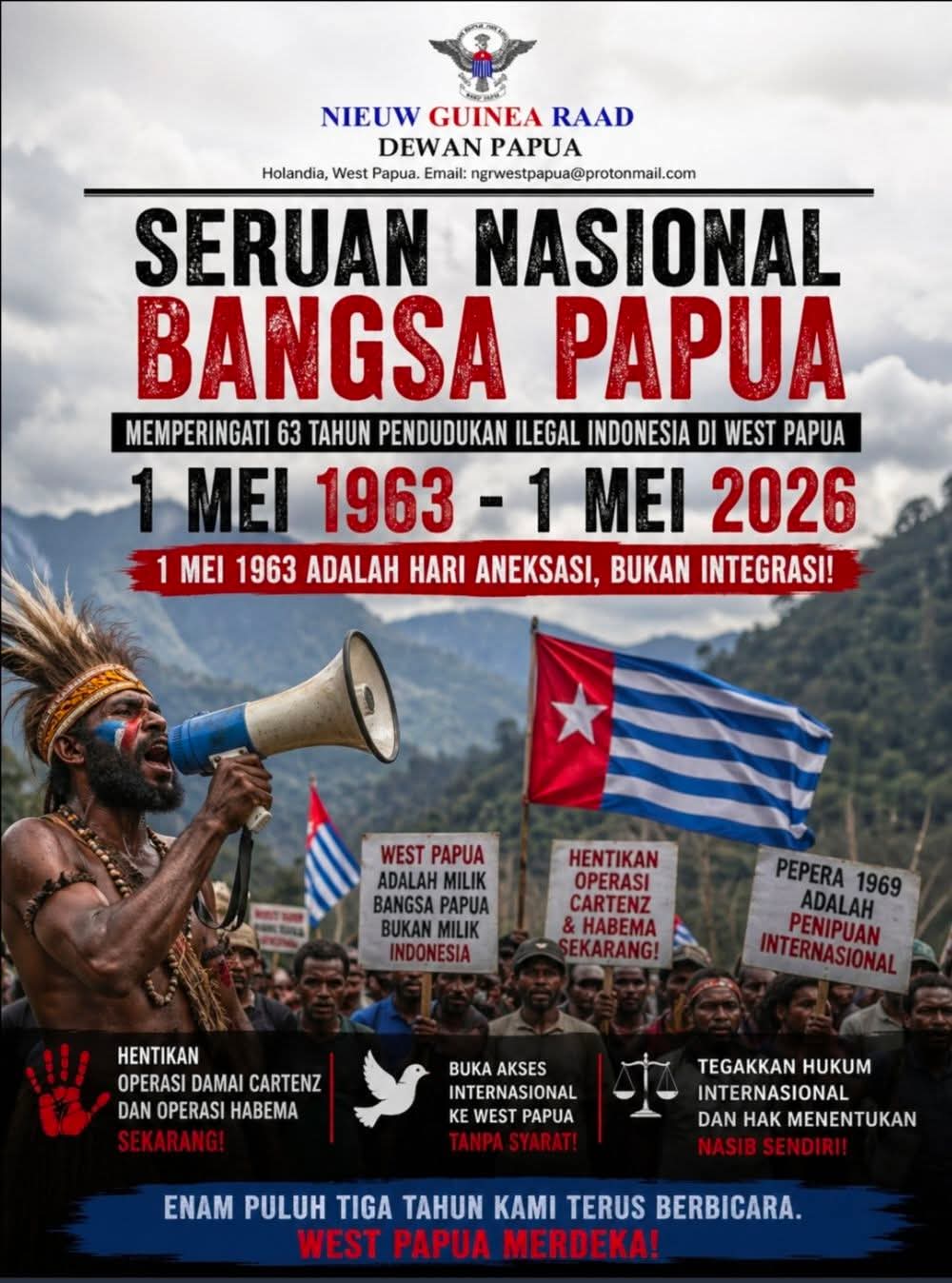 NGR Keluarkan Seruan Nasional untuk Warga Papua